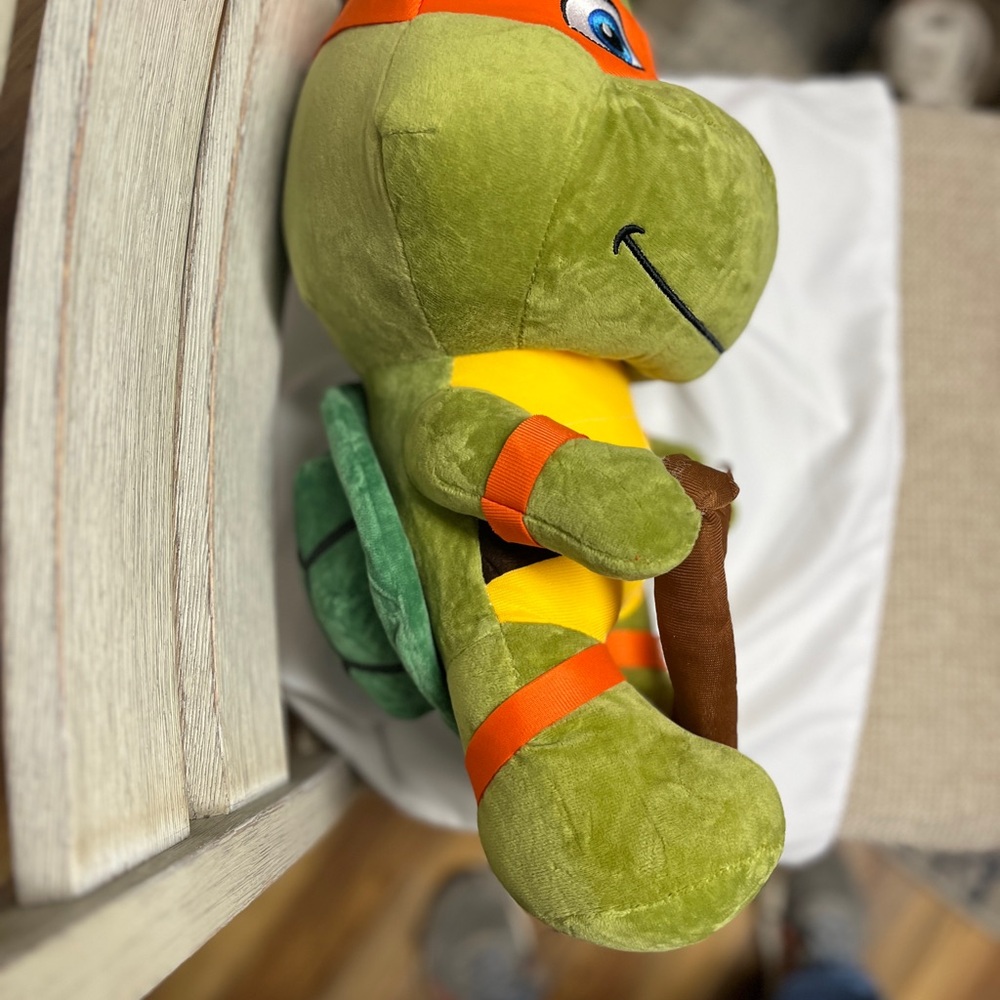 Teenage Mutant Ninja Turtle , NIP, Michelangelo, No Tags, Plush, 16.5x10x8” - Picture 8 of 11